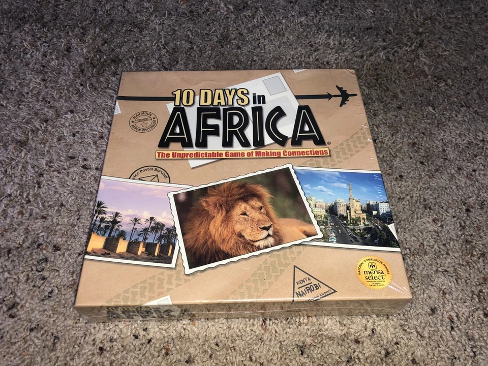 Board Game 10 Days in Africa by "out of The Box" Factory 2009