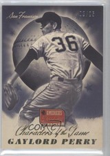 2013 Panini America's Pastime Characters of the Game Gold /25 Gaylord Perry HOF