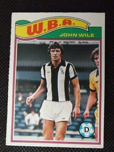 VINTAGE 1978 FOOTBALL CARDS-SINGLE CARD NO.169 "JOHN WILE"  -TOPPS INC.1978 