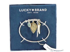 Lucky Brand Silvertone Charm Bracelet JLRY9601 New In Box! - Picture 1 of 2