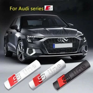 2 x Emblema logo Sline para Audi lateral adhesivo metal - Bild 1 von 1