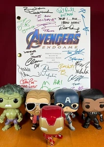 Guión firmado por Avengers Endgame - Reimpresiones de autógrafos - 146 páginas - Los Vengadores - Imagen 1 de 8