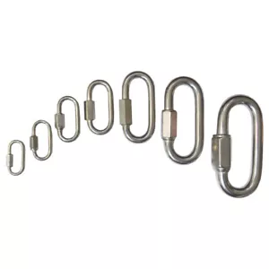 Quick Repair Chain Link Marine Stainless Steel Screw Lock 3.5, 4, 6, 8, 10, 12mm - Picture 1 of 3