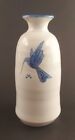 Studio Art Pottery Hummingbird Bud Vase 4.5 In Signed 