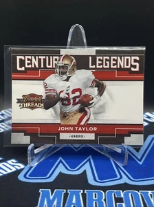Panini Threads #1 2010 John Taylor Salón de la fama Century Legends casi nuevo (B) - Imagen 1 de 2
