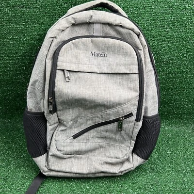 Matein Travel Laptop Backpack 17 inch Business Flight Approved Carry On Gray - Image 1 of 4