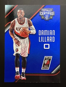 2015-16 Panini Totally Certified Mirror Blue /99 Damian Lillard #100