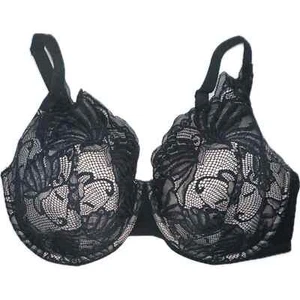 Paramour Women's Black Lace Underwire Bra Adjustable Straps Floral Detail 40G - Picture 1 of 4