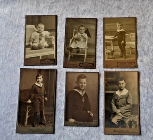 Serie 6 Alte Foto Junge 1913(1 Jahr) /1925 (13Jahre) Germany Boy Kind Mode - Bild 1 von 13