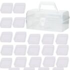 WeLead 40 Pack Bead Organizers Nail Art Tips Organizer with Lids Small Bead C...