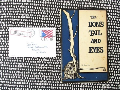 1962 Robert Bly, William Duffy LION’S TAIL & EYES 1st WARMLY SIGNED & INSCRIBED - Image 1 of 4
