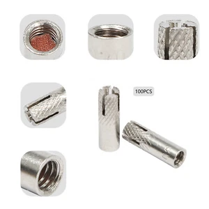 (100) Drop-In 1/4-20'' Concrete Expansion Anchor Drill Stainless Steel 1/4-20 - Picture 1 of 17