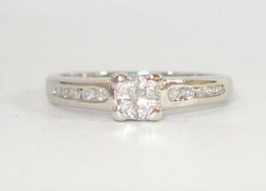 Platinum Princess Cut Diamond Ring  With Val.  (Please Click on the Video Link)