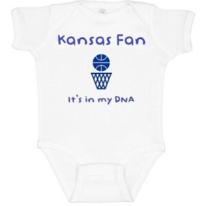 Kansas Jayhawks Fan It's In My DNA Baby Bodysuit