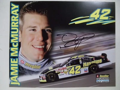 DE COLECCIÓN FIRMADO A MANO NASCAR CHAMPION JAMIE McMURRAY 8" POR 10" FOLLETO A COLOR  Foto 1 de 3