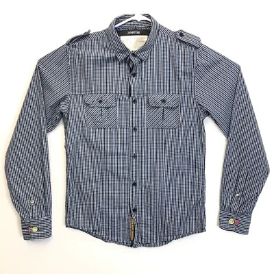 Camisa Zanerobe manga larga abotonada para hombre mediana a cuadros Foto 1 de 4