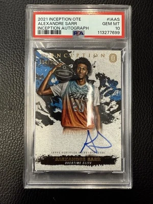 Alexandre Sarr 2021-22 Topps Inception OTE On-Card Auto Rookie #/200 PSA 10 - Image 1 of 2