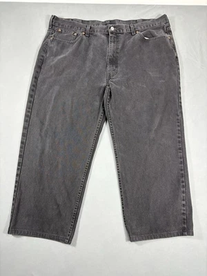Levi’s 550 Jeans Men’s 44x29 Black Denim Wide Leg Comfort Fit (Fits 44x25.5) - Image 1 of 4