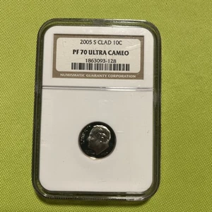 2005 S SILVER Proof Roosevelt Dime - NGC PF 70 Ultra Cameo. - Picture 1 of 2
