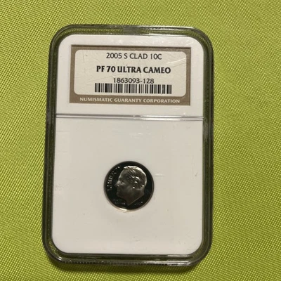 2005 S SILVER Proof Roosevelt Dime - NGC PF 70 Ultra Cameo. - Image 1 of 2
