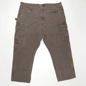 Pantalones cargo Wrangler Riggs para hombre 42x27 marrón antidesgarro lona ropa de trabajo al aire libre - Imagen 1 de 15