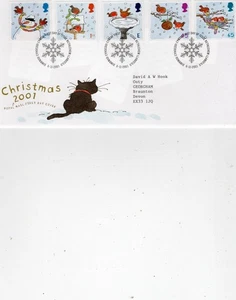 GB 2001 Weihnachten FDC mit Bethlehem FDI Stempel - Bild 1 von 1