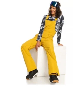 Mono con tirantes Roxy para mujer para nieve/pantalones de esquí amarillo talla X pequeño $259 - Imagen 1 de 5