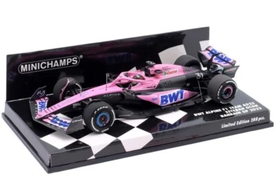 ALPINE A523 GP Bahrain 2023 Esteban Ocon, Minichamps 1:43 F1RS - Immagine 1 di 4