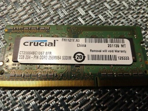 ddr3 2gb 1Rx8 PC3-8500S-7-11-B1 - Picture 1 of 2