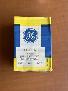 PH/111A 75W 125V Single Contact LIGHT BULB LAMP Bayonet Base Enlarger NEW 30162 - Picture 1 of 5