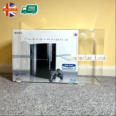 COLLECTOR_LAND SCATOLA PROTETTORE PS3 Console originale Fat Phat PlayStation 3 DISPLAY CUSTODIA SCP