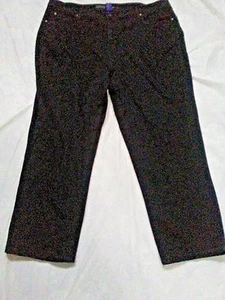 Catherine's Secret Slimmer Classic Black Jeans  Denim Cotton Blend  24"W 29"INS - Bild 1 von 6