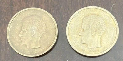 1982 Belgium 20 Francs Nickel Bronze Coin Belgique Frank Lot of 2 - Image 1 of 2