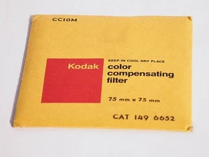 Kodak Wratten 10M Gelatin 3" x 3" (75mm) Square Filter New Unopened - Picture 1 of 2