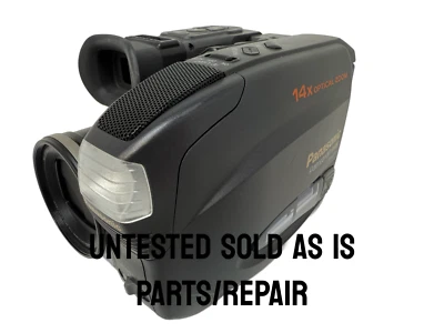 Panasonic Palmcorder PV-A207 Camcorder VHSC *UNTESTED UNIT ONLY PARTS / REPAIR - Image 1 of 4