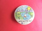 Vintage Aetc Beautiful Park Let's Keep It That Way Earth Conservation Pinback
