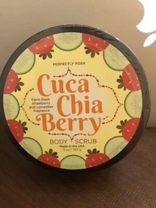 PERFECTLY POSH CUCA CHIA BERRY BODY SCRUB NEW /SEALED - Picture 1 of 1