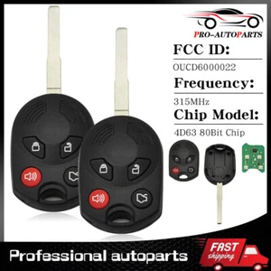 2/4pcs For 2012 2013 2014 2015 2016 Ford Focus Keyless Uncut Car Remote Key Fob - Picture 1 of 14