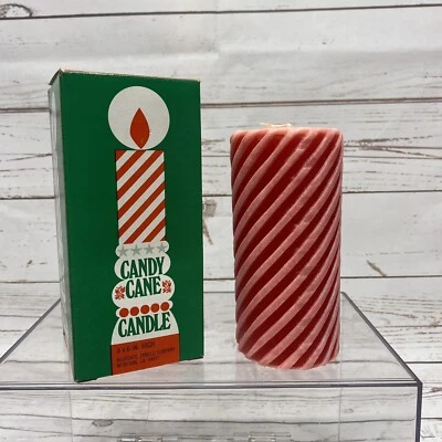 Vintage Candy Cane Candle Blue Gate Candle Co. - Image 1 of 2