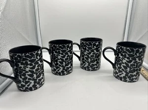 Fitz And Floyd Majorca Mugs Set 4 Made Japan  No Chips Or Flaws 4 Inches Tall - Picture 1 of 9
