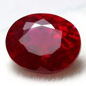 Natural 2.50 Ct Certified Burma Blood Red Ruby 9x7 mm Oval Unheated Gemstone - Picture 1 of 8