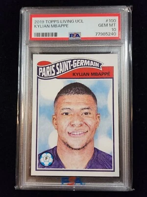 Kylian Mbappe 2019 Topps UCL Living Set #100 Print Run 402 Pop 75 PSG Paris - Image 1 of 3