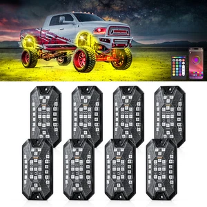 8 Pods RGBW LED Rock Lights Underglow Lights Kit Dream Colors Music APP Remote - Bild 1 von 9