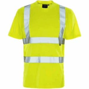 HI VIS ST WORKWEAR T-SHIRT MANICA CORTA ALTA VISIBILITÀ GIALLO SICUREZZA TOP UOMO EK - Foto 1 di 1