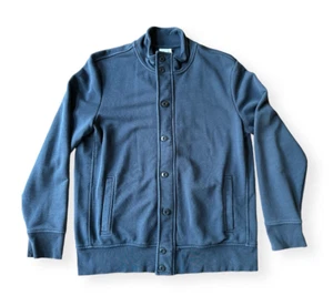 BMW Men's Thick Fleece Jacket Dark Blue XL - Picture 1 of 18