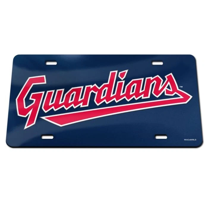 CLEVELAND GUARDIANS SPECIALTY ACRYLIC CAR LICENSE PLATE MLB LICENSED - Image 1 of 1