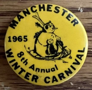 Manchester 8th Annual Winter Carnival Pin-Button 1965 - Bild 1 von 10
