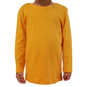 COUVER 100% Soft Cotton Kids/Children's Crew Neck Long Sleeve Plain Solid Color - Picture 1 of 51