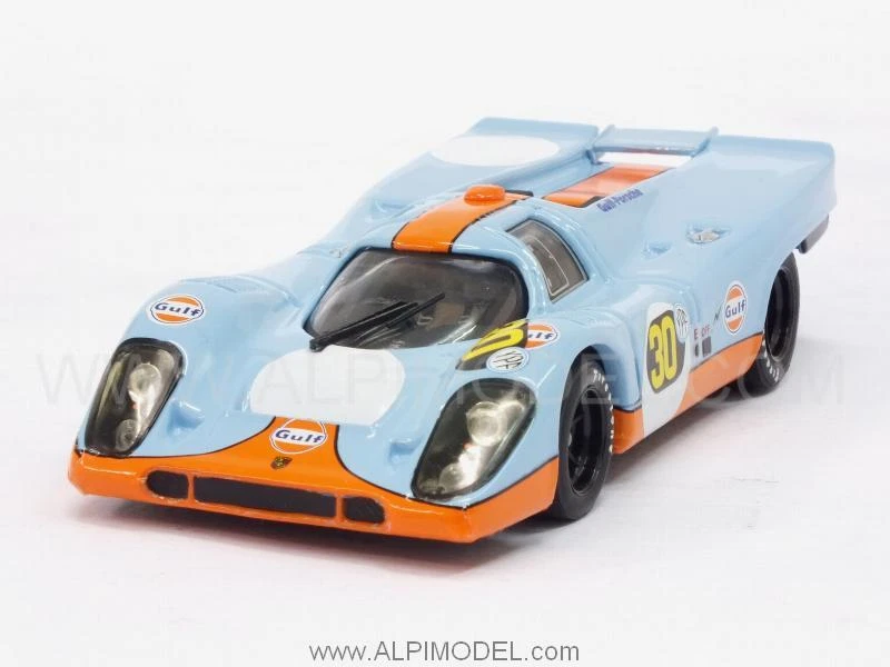 Porsche 917K Team JWA Gulf 1000Km Buenos Aires 1971  Siffert-Bel 1:43 BRUMM R568 - Immagine 1 di 1