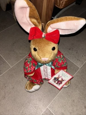 1995 Velveteen Holiday Rabbit - Image 1 of 4